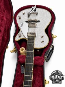 Gretsch silver sparkle body and pickups