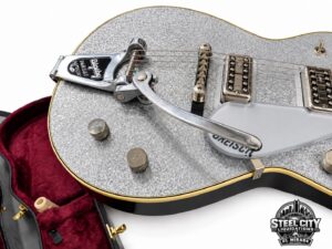 Gretsch Bigsby vibrato tailpiece and chrome hardware
