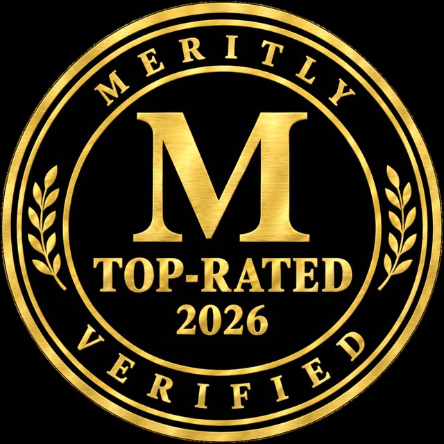 Meritly Top-Rated 2026 badge